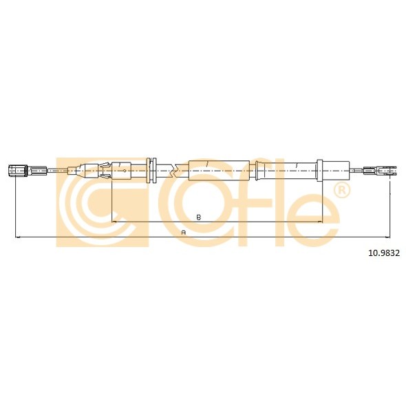 Слика на Сајла за рачна кочница COFLE 10.9832 за камион MAN TGA 18.480 FHLS, FHLS/M - 480 коњи дизел