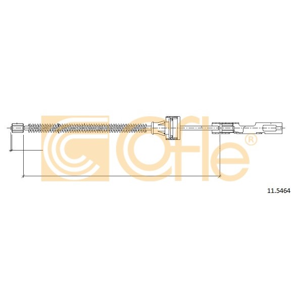 Слика на Сајла за рачна кочница COFLE 11.5464 за Ford Fiesta 6 1.4 TDCi - 70 коњи дизел