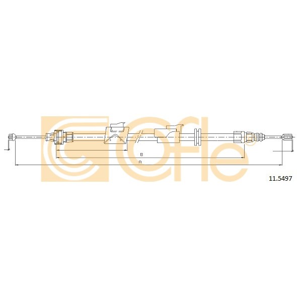 Слика на Сајла за рачна кочница COFLE 11.5497 за Ford S-Max 2.0 TDCi - 130 коњи дизел