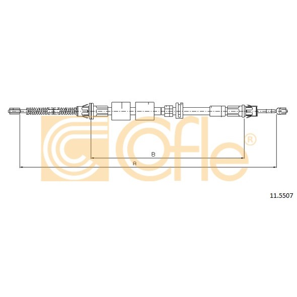 Слика на Сајла за рачна кочница COFLE 11.5507 за Ford Mondeo 1 Estate (BNP) 2.0 i 16V 4x4 - 132 коњи бензин