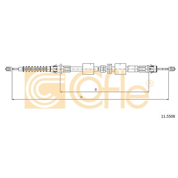 Слика на Сајла за рачна кочница COFLE 11.5508 за Ford Mondeo 1 (GBP) 1.6 i 16V - 90 коњи бензин