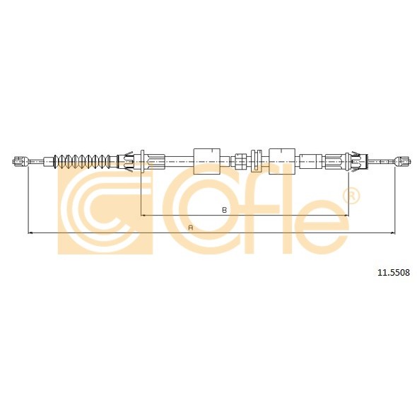 Слика на Сајла за рачна кочница COFLE 11.5508 за Ford Mondeo 1 Saloon (GBP) 1.6 i 16V - 90 коњи бензин