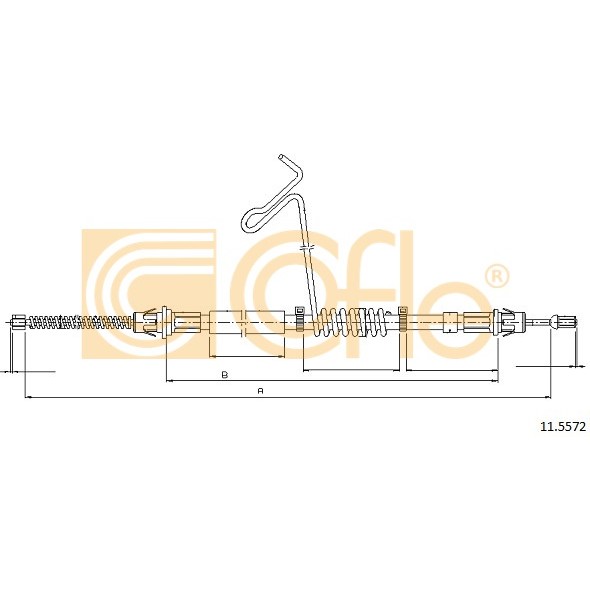 Слика на Сајла за рачна кочница COFLE 11.5572 за Ford Transit BOX (FA) 2.4 TDCi - 137 коњи дизел