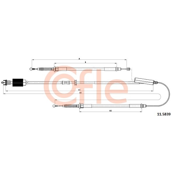 Слика на Сајла за рачна кочница COFLE 11.5839 за Opel Astra J 2.0 CDTI - 160 коњи дизел