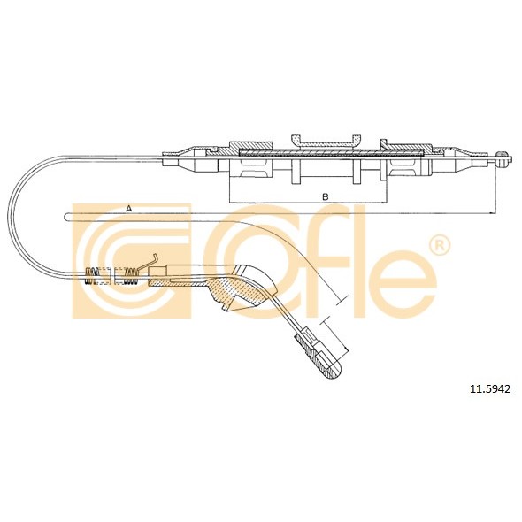 Слика на Сајла за рачна кочница COFLE 11.5942