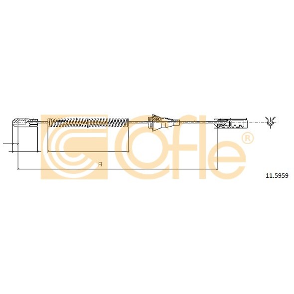 Слика на Сајла за рачна кочница COFLE 11.5959 за Opel Astra G Saloon 1.7 DTI 16V - 75 коњи дизел