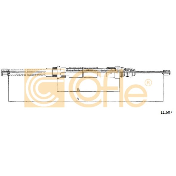 Слика на Сајла за рачна кочница COFLE 11.607 за Peugeot 405 Estate (15e) 1.6 - 94 коњи бензин