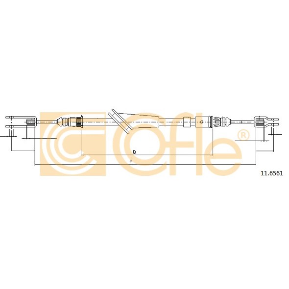 Слика на Сајла за рачна кочница COFLE 11.6561 за Renault Trafic Box (T1,T3,T4) 2.0 - 82 коњи бензин