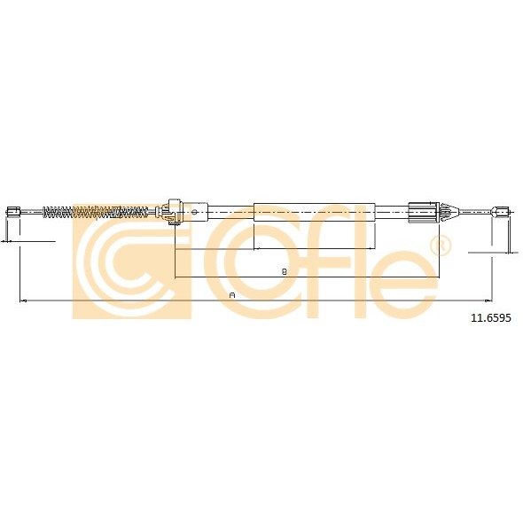 Слика на Сајла за рачна кочница COFLE 11.6595 за Renault Clio 2 1.5 dCi - 100 коњи дизел