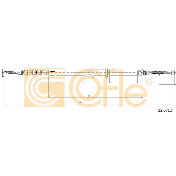 Слика на Сајла за рачна кочница COFLE 12.0712