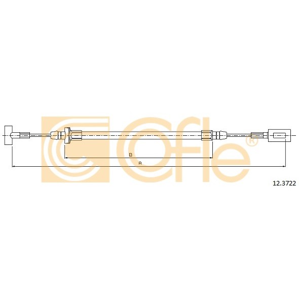 Слика на Сајла за рачна кочница COFLE 12.3722 за камион Iveco Daily 2 Bus Box 29 L 10 V (ALJA43A2, ALJA42A2, ALJA41A2) - 95 коњи дизел