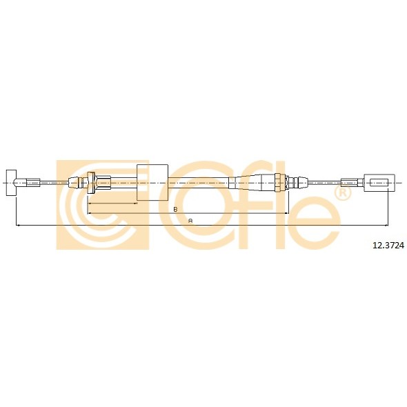 Слика на Сајла за рачна кочница COFLE 12.3724 за камион Iveco Daily 1 Box 35-12 (13114131, 13114204, 13114211, 13114212, 13114217, 131 - 116 коњи дизел