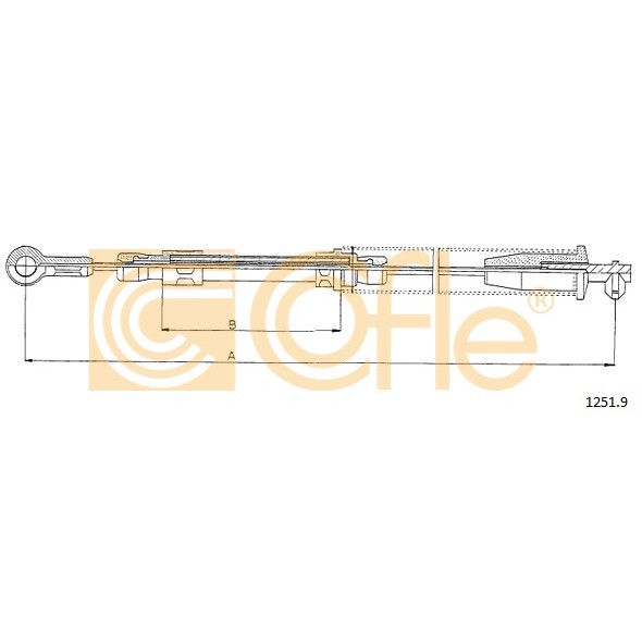 Слика на Сајла за рачна кочница COFLE 1251.9