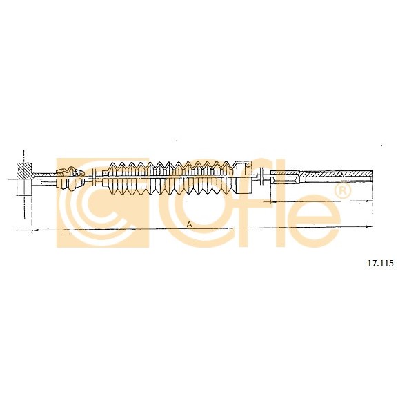 Слика на Сајла за рачна кочница COFLE 17.115 за Toyota Corolla Liftback (E11) 1.6 (AE111_) - 110 коњи бензин