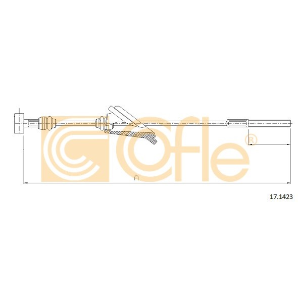 Слика на Сајла за рачна кочница COFLE 17.1423 за Toyota Avensis Estate (T27) 2.2 D-4D - 150 коњи дизел