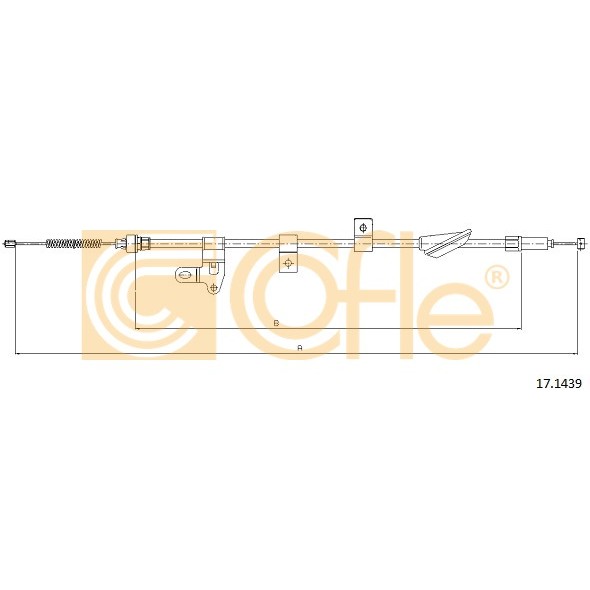 Слика на Сајла за рачна кочница COFLE 17.1439 за Toyota Corolla Verso (ZER,ZZE,R1) 1.8 - 129 коњи бензин