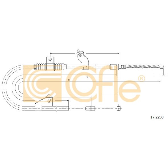 Слика на Сајла за рачна кочница COFLE 17.2290 за Mitsubishi Outlander (CW) 2.2 DI-D 4WD - 156 коњи дизел