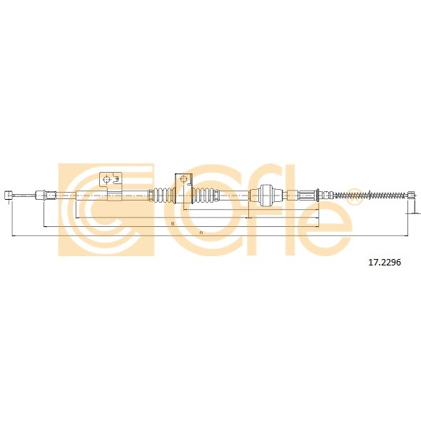 Слика на Сајла за рачна кочница COFLE 17.2296 за Mitsubishi Outlander (CW) 2.2 DI-D 4WD - 177 коњи дизел