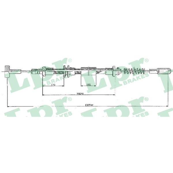 Слика на Сајла за рачна кочница LPR C0160B за камион Iveco Daily 2 Bus Box 40 C 15 - 146 коњи дизел