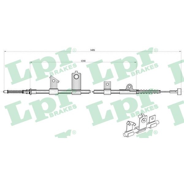 Слика на Сајла за рачна кочница LPR C0488B