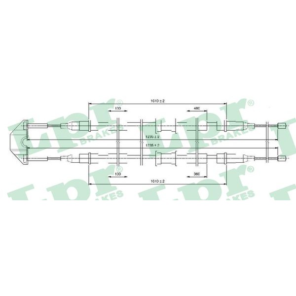 Слика на Сајла за рачна кочница LPR C0550B