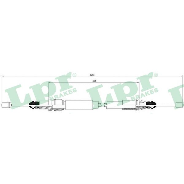 Слика на Сајла за рачна кочница LPR C0706B за Renault Laguna (B56,556) 2.2 dT (B569) - 113 коњи дизел