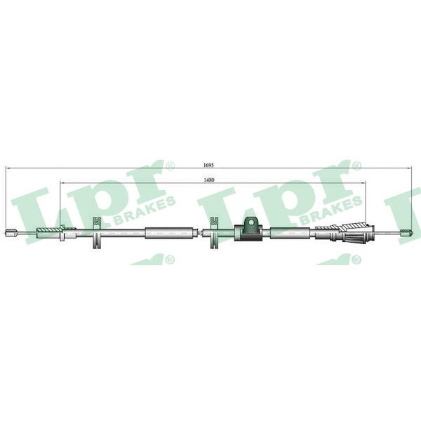 Слика на Сајла за рачна кочница LPR C0914B за Volvo 850 Station Wagon (LW) 2.0 - 143 коњи бензин