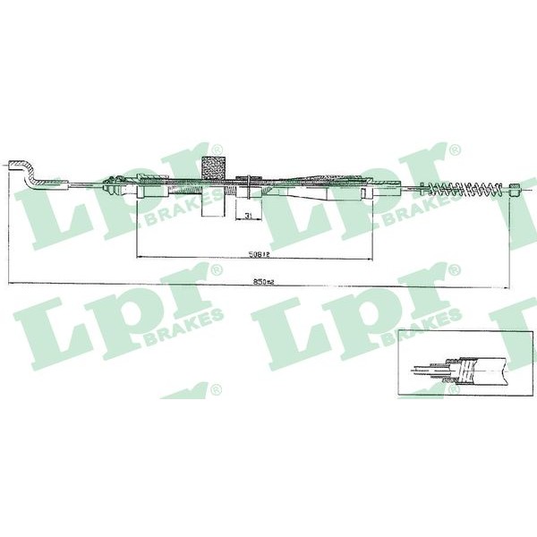 Слика на Сајла за рачна кочница LPR C0971B