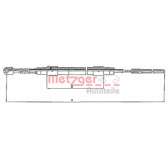 Слика на Сајла за рачна кочница METZGER COFLE 10.423 за BMW 3 Sedan E30 316 - 90 коњи бензин