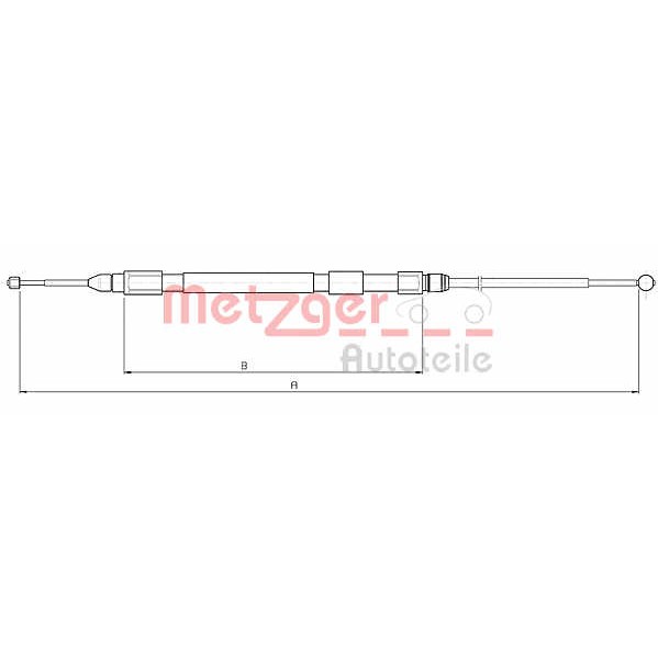 Слика на Сајла за рачна кочница METZGER COFLE 10.4232 за BMW 3 Sedan E90 320 d - 163 коњи дизел