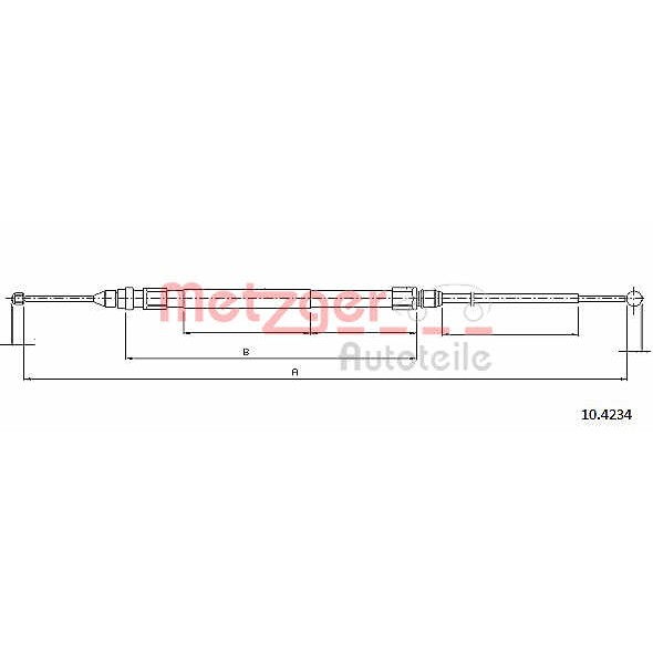 Слика на Сајла за рачна кочница METZGER COFLE 10.4234