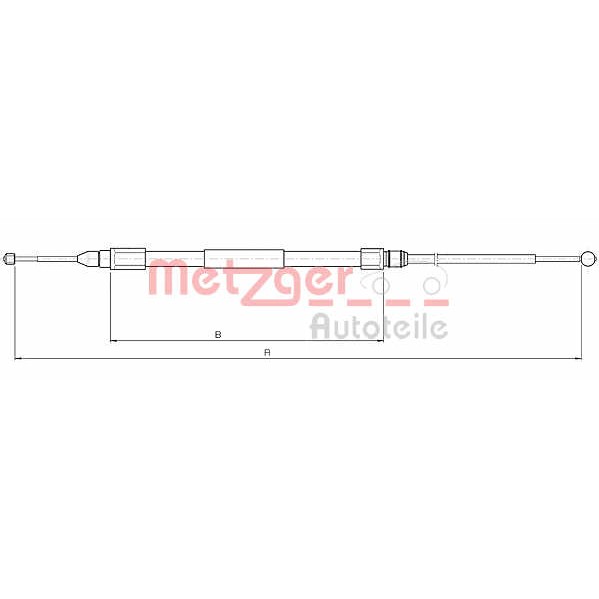 Слика на Сајла за рачна кочница METZGER COFLE 10.4268