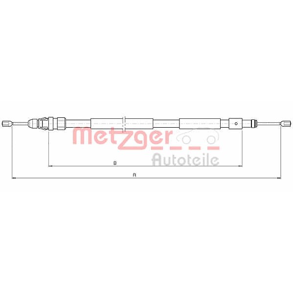 Слика на Сајла за рачна кочница METZGER COFLE 10.4708