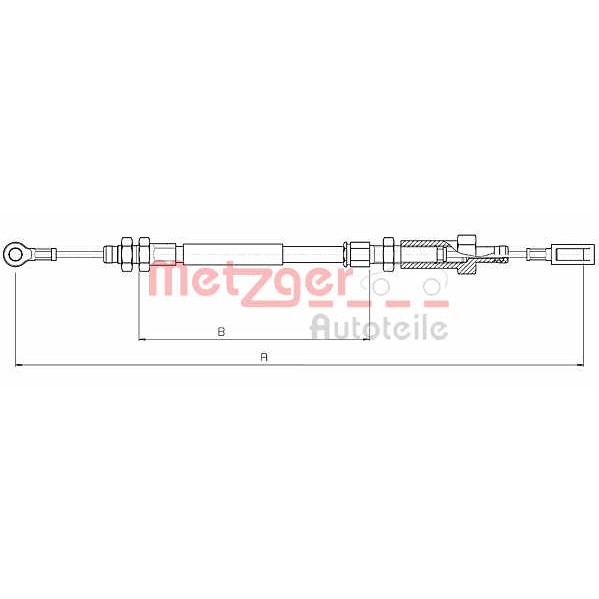 Слика на Сајла за рачна кочница METZGER COFLE 10.4723