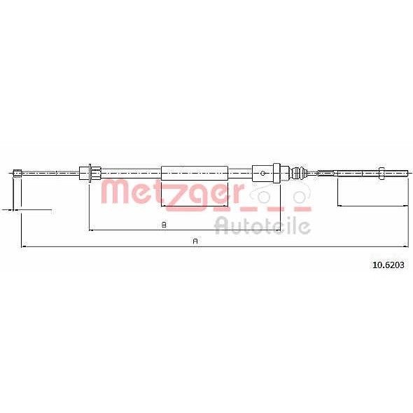 Слика на Сајла за рачна кочница METZGER COFLE 10.6203