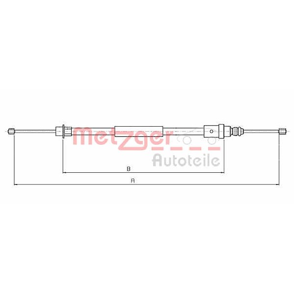 Слика на Сајла за рачна кочница METZGER COFLE 10.6215