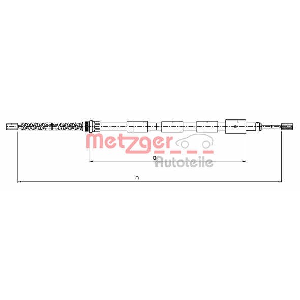 Слика на Сајла за рачна кочница METZGER COFLE 10.645 за Peugeot 205 (741A,C) 1.6 - 75 коњи бензин