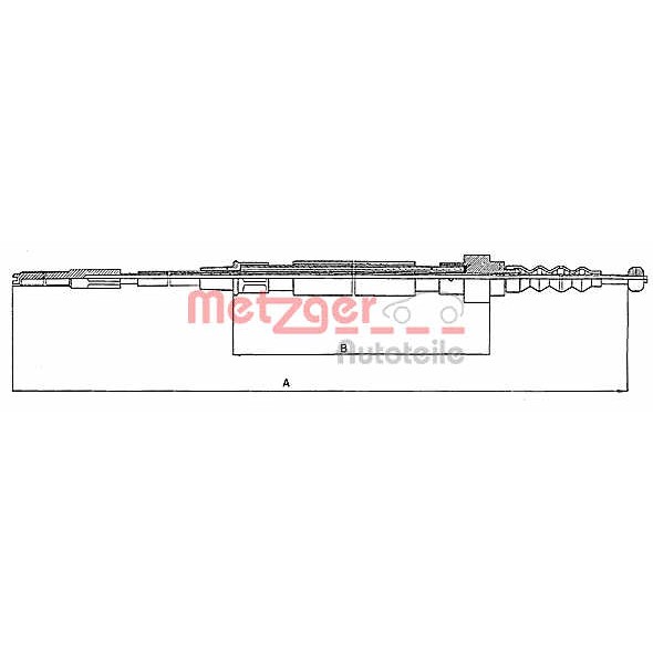 Слика на Сајла за рачна кочница METZGER COFLE 10.7471 за Seat Toledo (1L) 1.9 TD - 75 коњи дизел