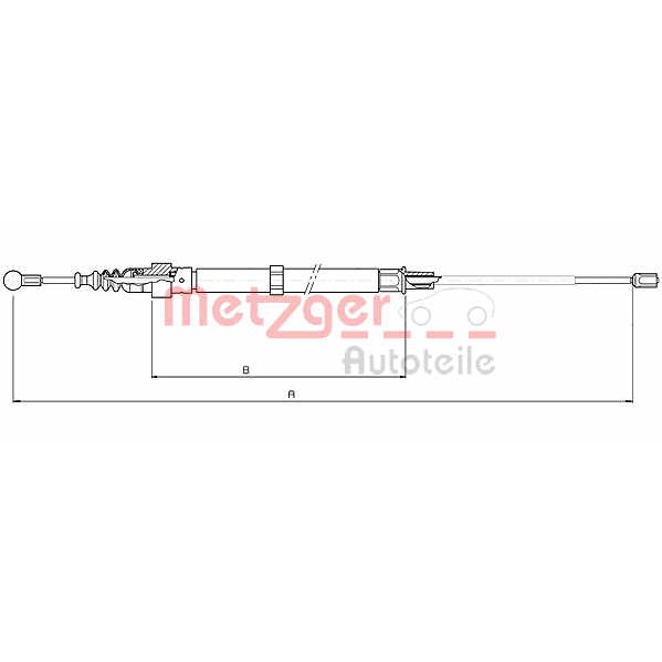 Слика на Сајла за рачна кочница METZGER COFLE 10.7508 за Skoda Octavia (1U2) 1.8 - 125 коњи бензин