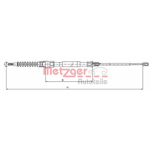 Слика на Сајла за рачна кочница METZGER COFLE 10.7518 за Seat Altea (5P1) 1.8 TFSI - 160 коњи бензин