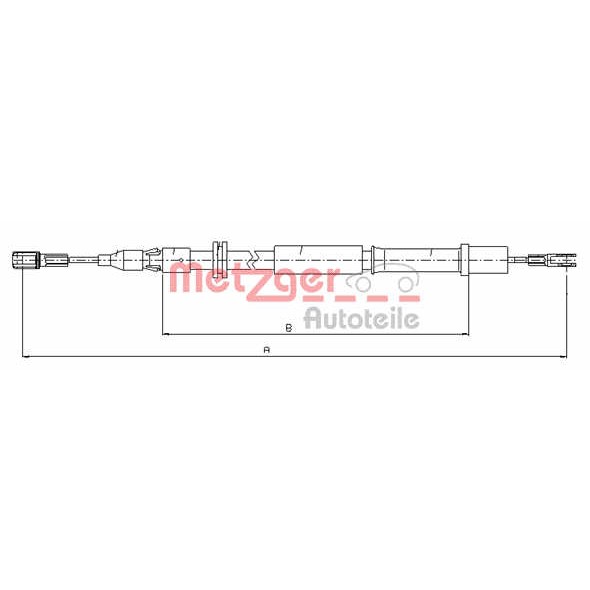 Слика на Сајла за рачна кочница METZGER COFLE 10.9832 за камион MAN TGA 18.480 FHLS, FHLS/M - 480 коњи дизел