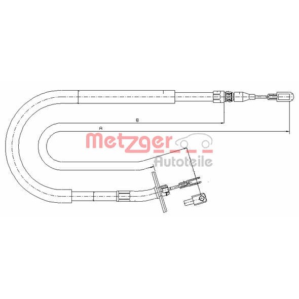 Слика на Сајла за рачна кочница METZGER COFLE 10.9876 за VW LT 28-46 2 Platform (2DX0FE) 2.5 TDI - 95 коњи дизел