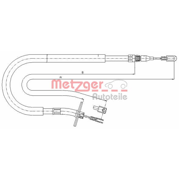 Слика на Сајла за рачна кочница METZGER COFLE 10.9879