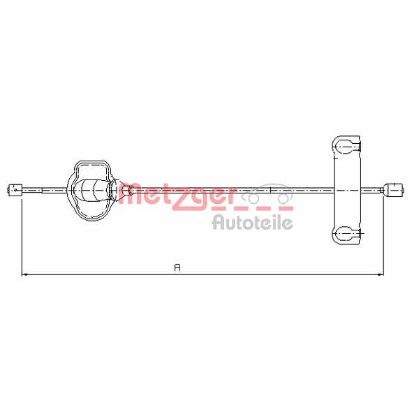 Слика на Сајла за рачна кочница METZGER COFLE 11.5501 за Ford Mondeo 1 Estate (BNP) 2.5 i 24V - 170 коњи бензин