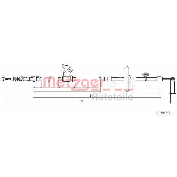 Слика на Сајла за рачна кочница METZGER COFLE 11.5830