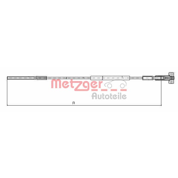 Слика на Сајла за рачна кочница METZGER COFLE 11.5936 за Opel Astra G Saloon 1.8 16V - 125 коњи бензин