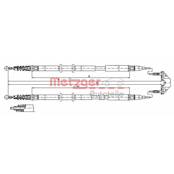 Слика на Сајла за рачна кочница METZGER COFLE 11.5952