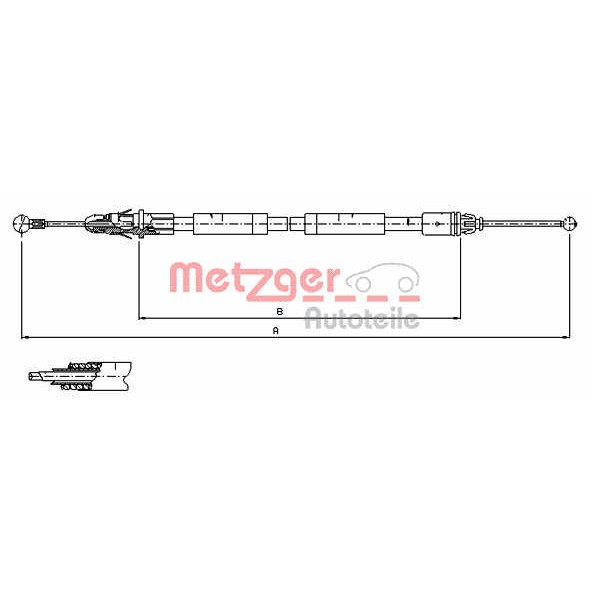 Слика на Сајла за рачна кочница METZGER COFLE 11.6805