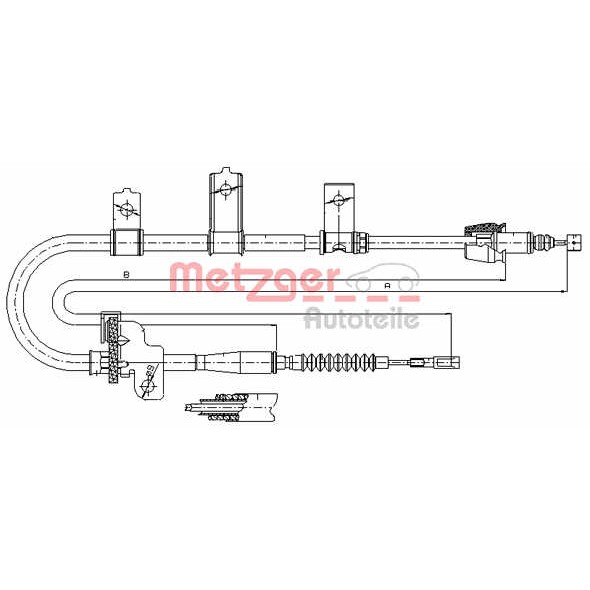 Слика на Сајла за рачна кочница METZGER COFLE 17.6021