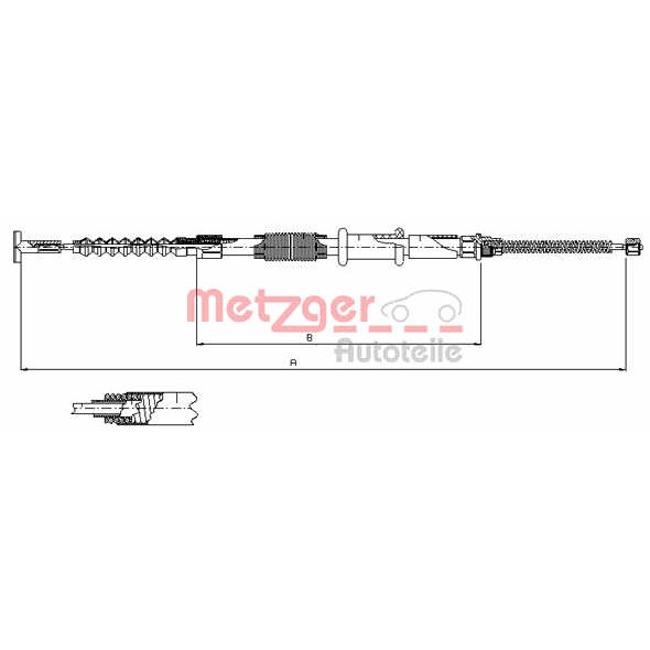 Слика на Сајла за рачна кочница METZGER COFLE 241.1